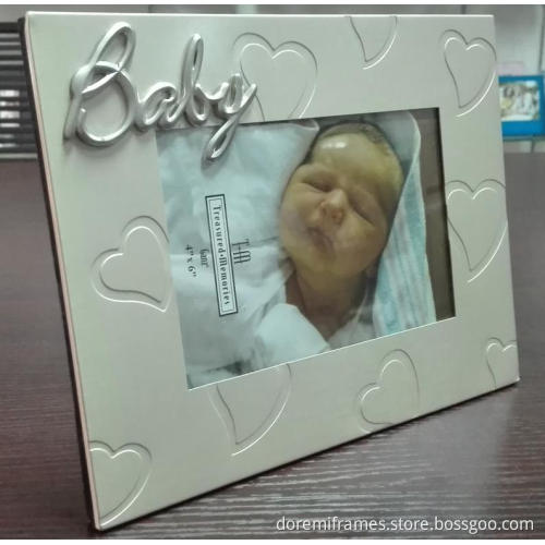 cute baby series photo frame for first year baby shower as promotional gift